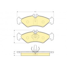 Placute frana Mercedes, VW BP232